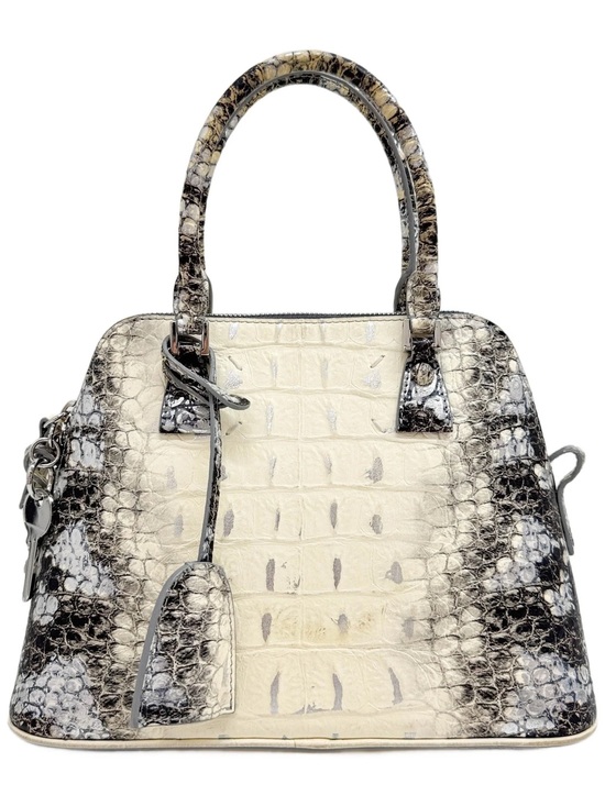 Maison Martin Margiela Handbags - Authentic Margiela 5AC White Embossed Crocodile Leather Two Way Bag